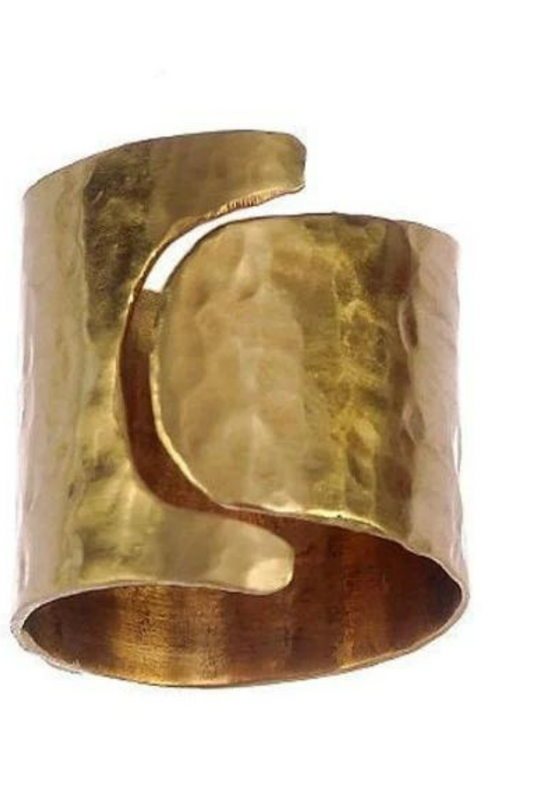 Bagheria-Cute Hammered Pinky Ring-08