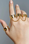 Misha Linked Chain Ring