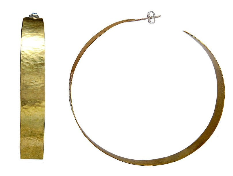 Savona - Gypsy Hammered Hoop Earrings