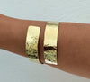 Bitonto-Hammered Luxe Cuff Bracelet