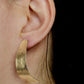 Terni- Modern open hammered Hoop Earrings