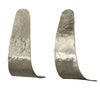 Terni- Modern open hammered Hoop Earrings