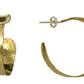 Mantova- Bold Hammered Hoop Earrings