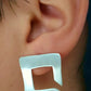 Rovigo-Modern Square Matte Stud Earrings