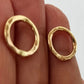 Erco-Organic hammered circle small studs