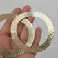 Mazara- Tribal Giant Disc Hoop Earrings